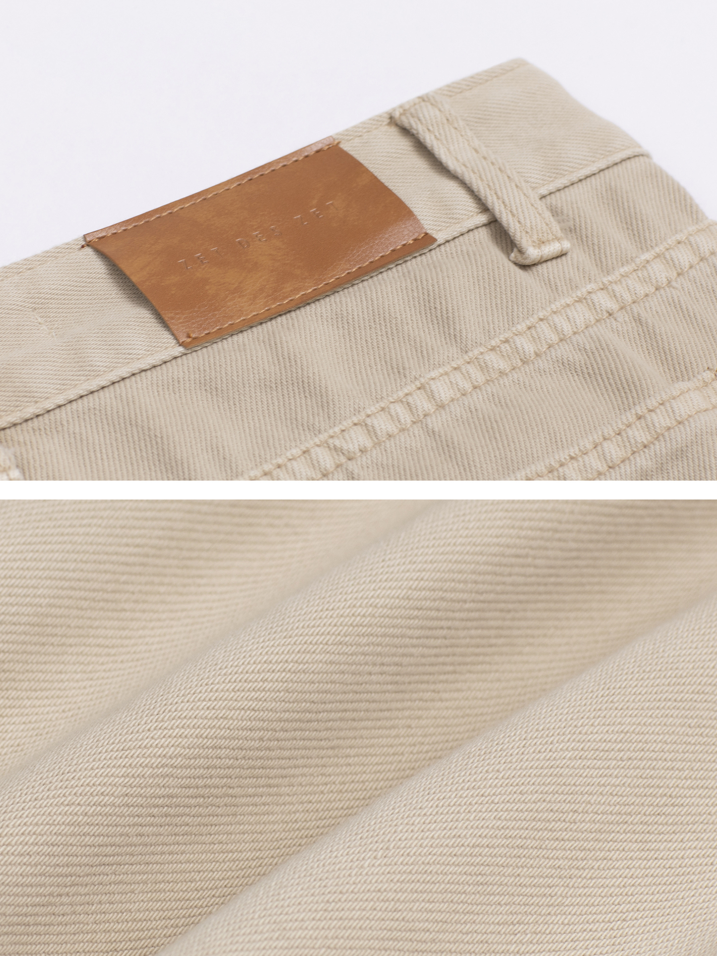 Straight-Leg Denim Trousers