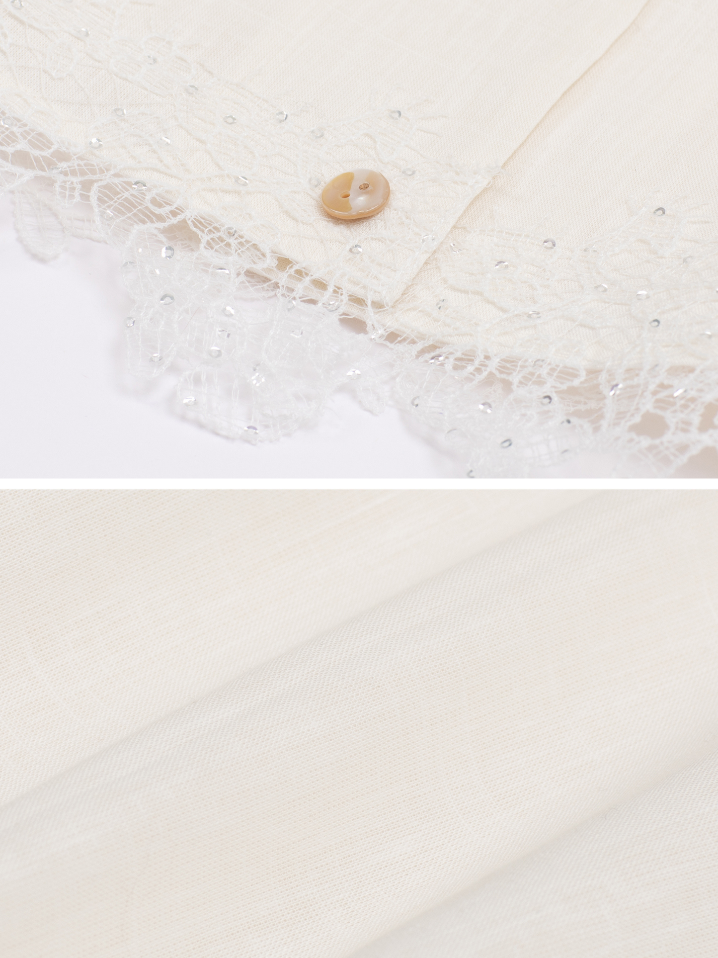 Linen Blend Lace Shirt