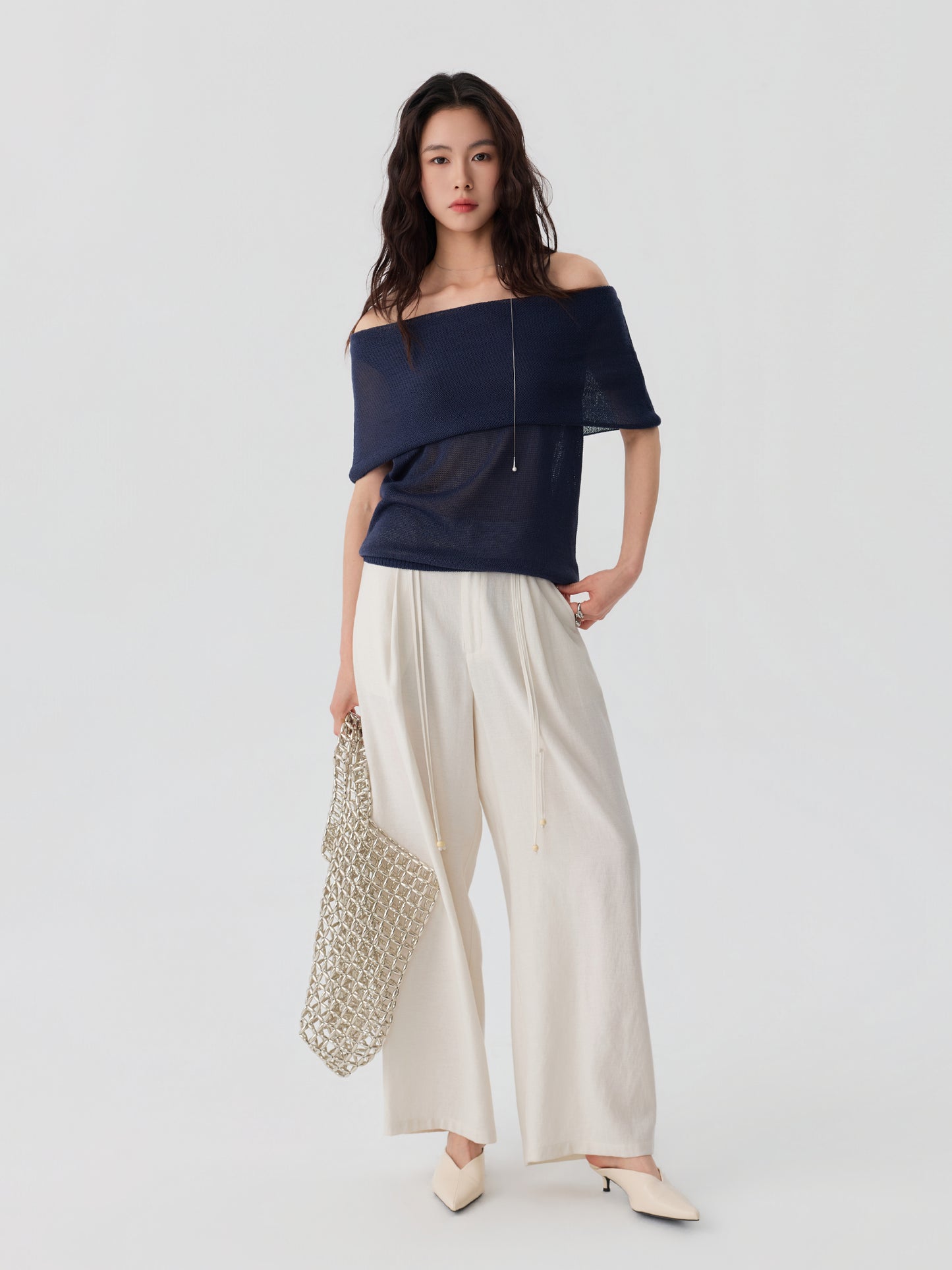 Relaxed Drawstring Trousers