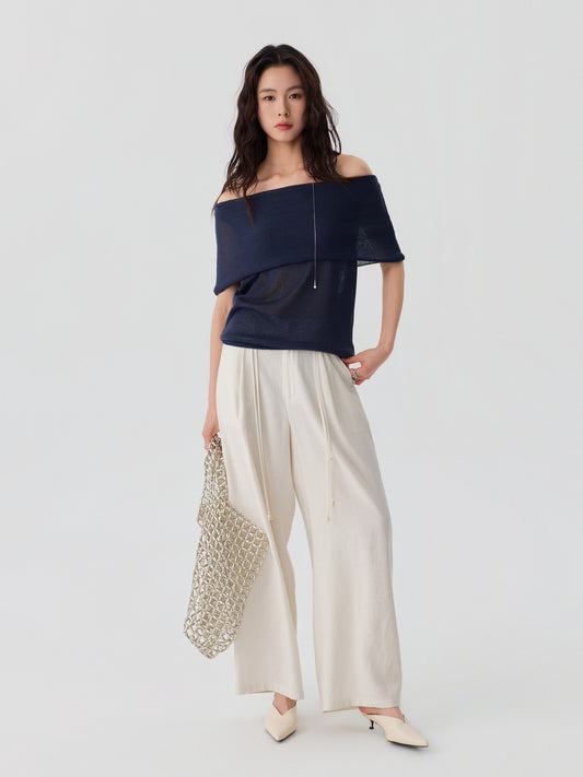 Relaxed Drawstring Trousers