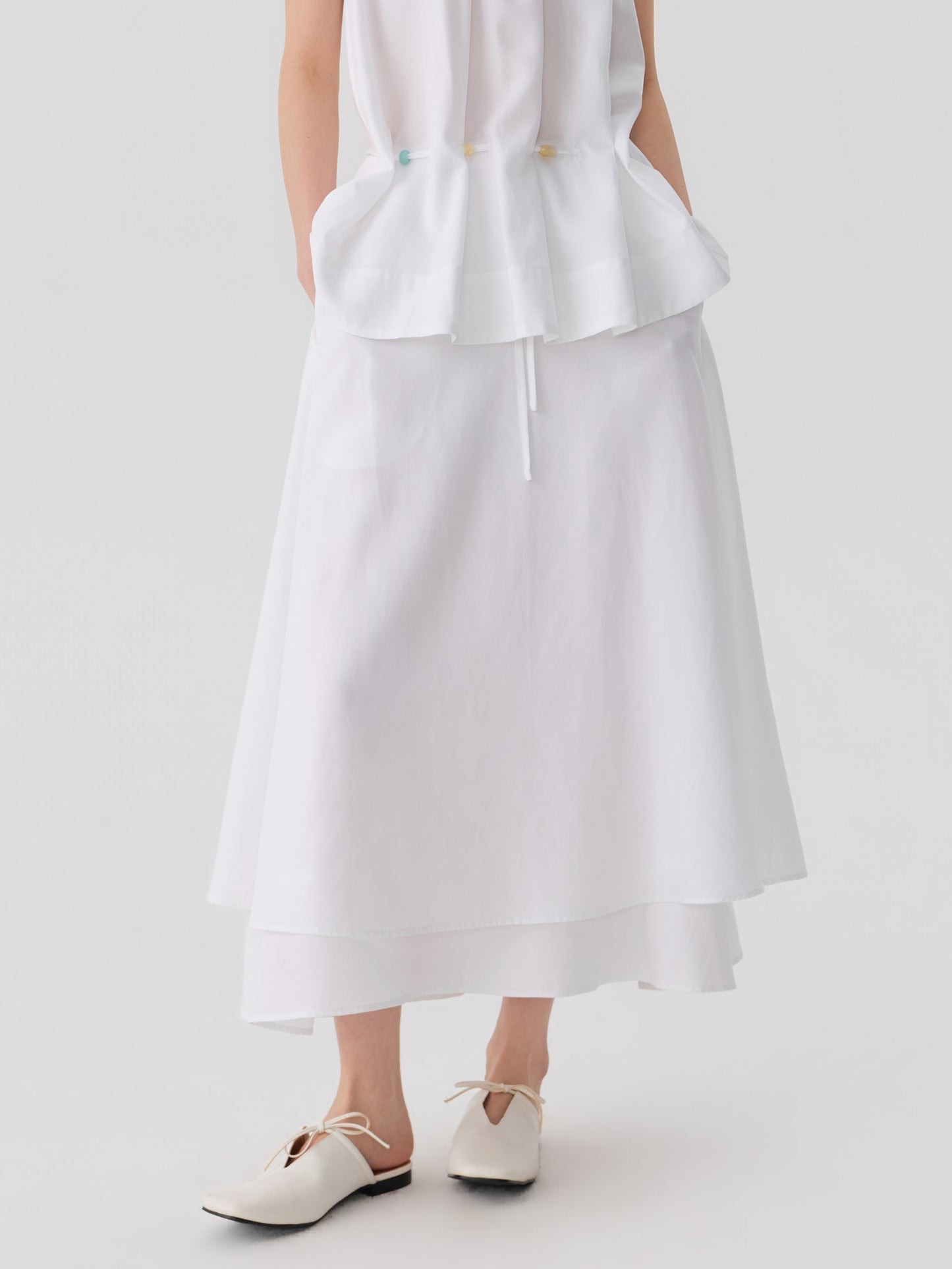 Drift Layer Drawstring Skirt