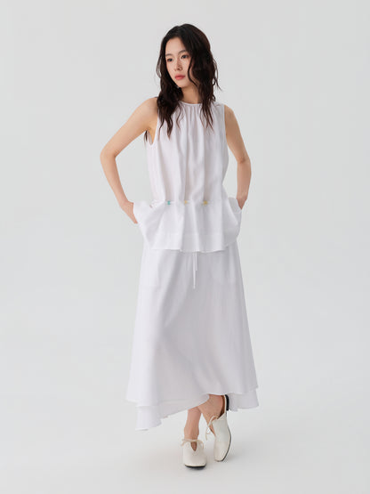 Drift Layer Drawstring Skirt