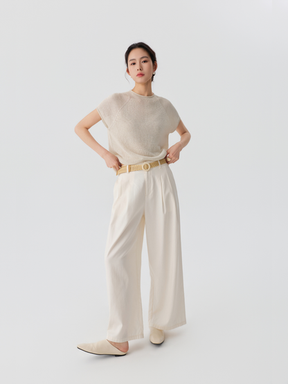 Relaxed Wide-Leg Trousers