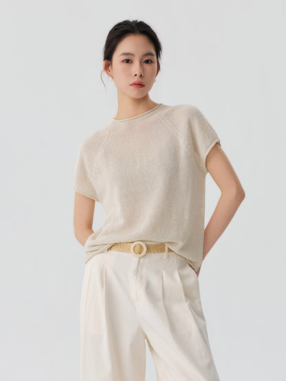 Paper Touch Raglan Knit Tee