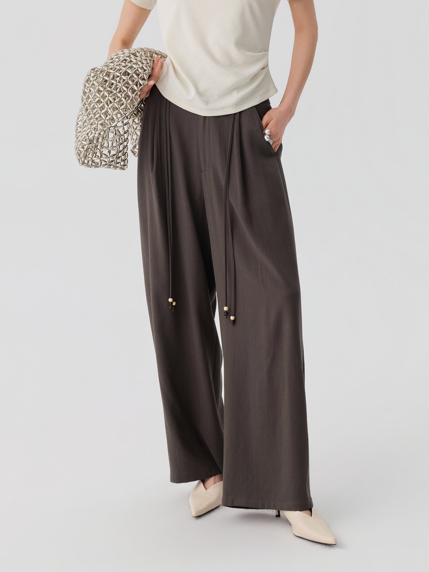 Relaxed Drawstring Trousers