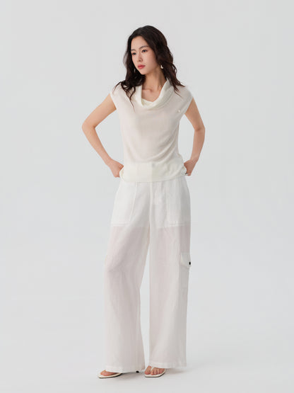 Draped Knit Top