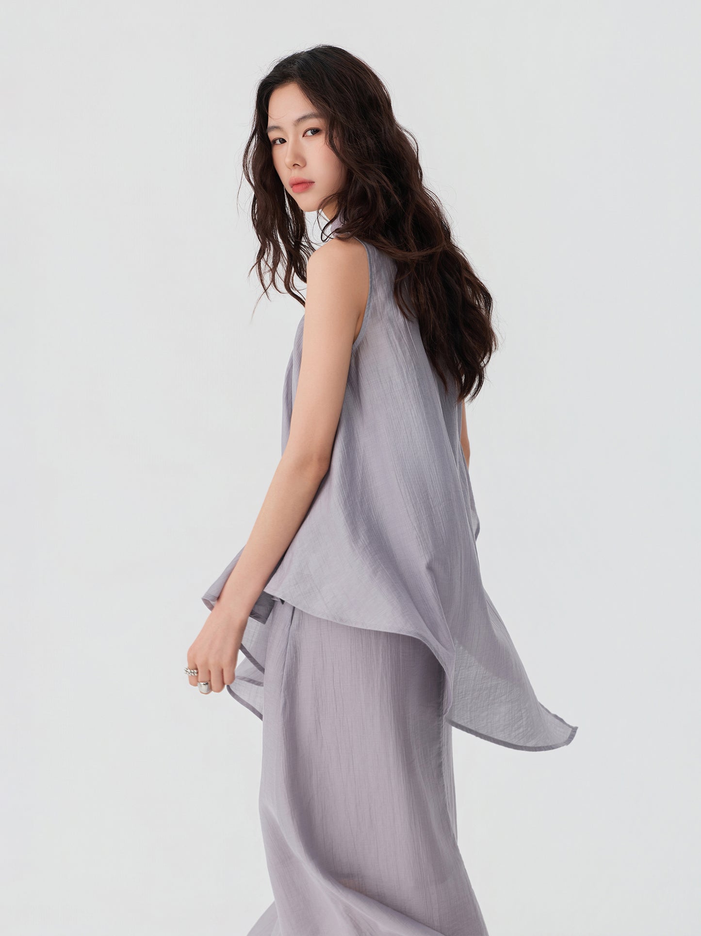 Draped Scarf Dress
