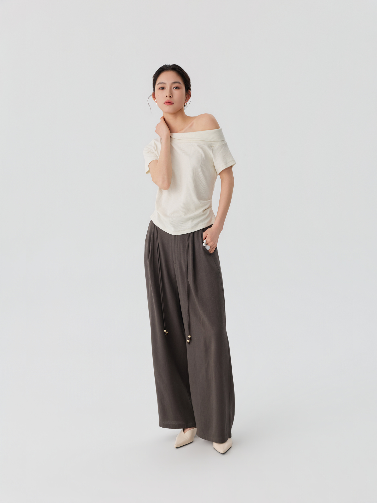 Relaxed Drawstring Trousers