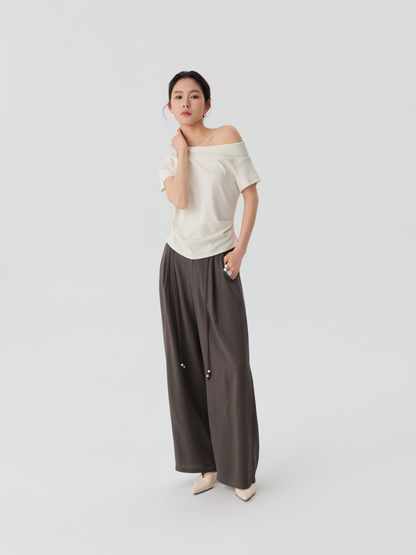 Relaxed Drawstring Trousers