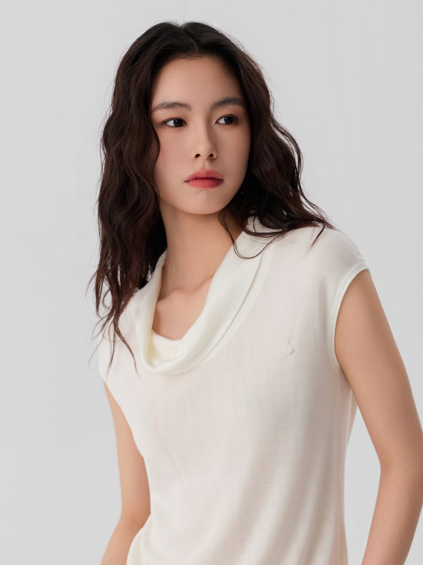 Draped Knit Top