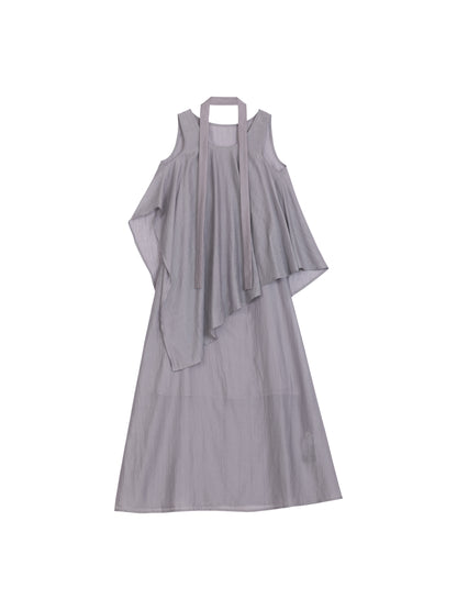Draped Scarf Dress
