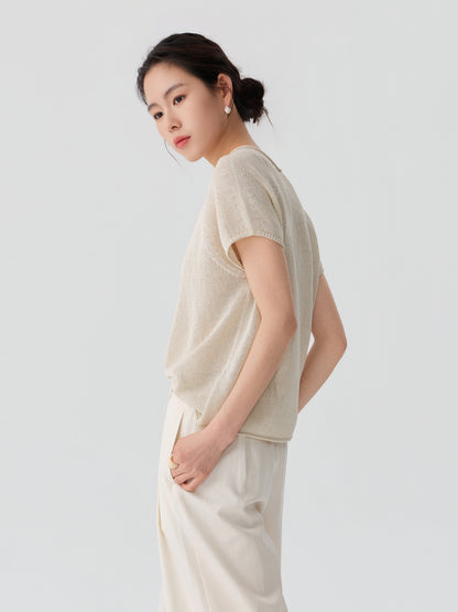 Paper Touch Raglan Knit Tee