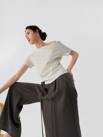 Relaxed Drawstring Trousers