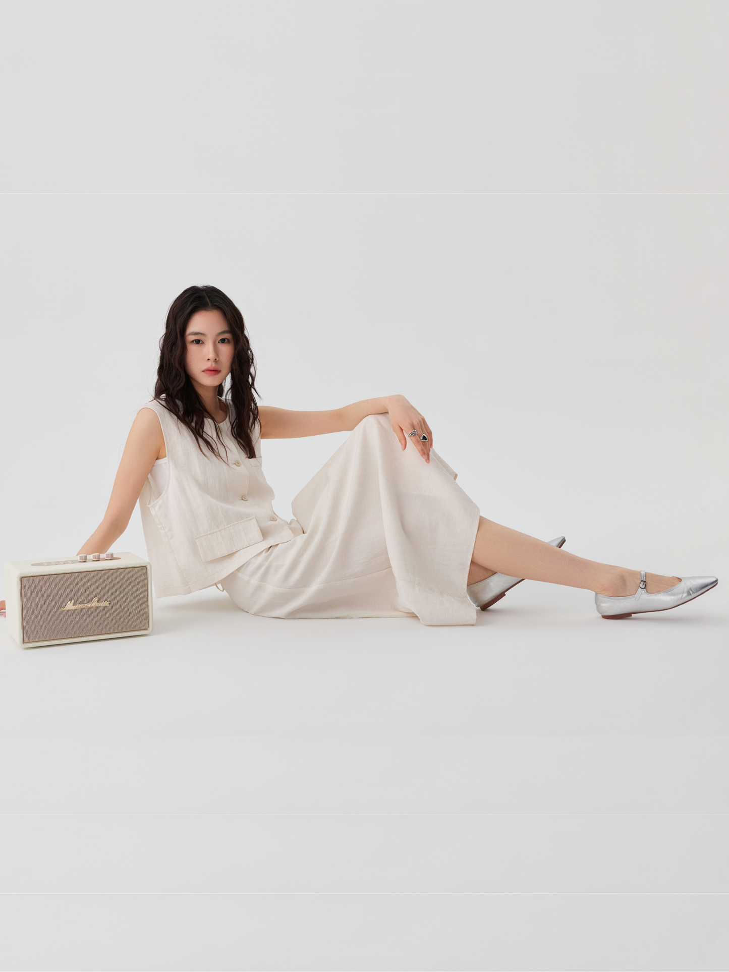 Soft Drape Midi Skirt