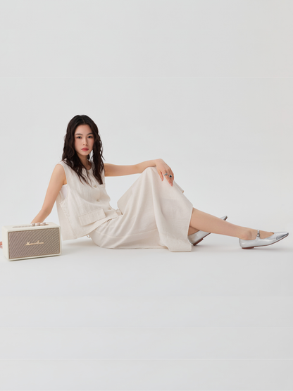 Soft Drape Midi Skirt