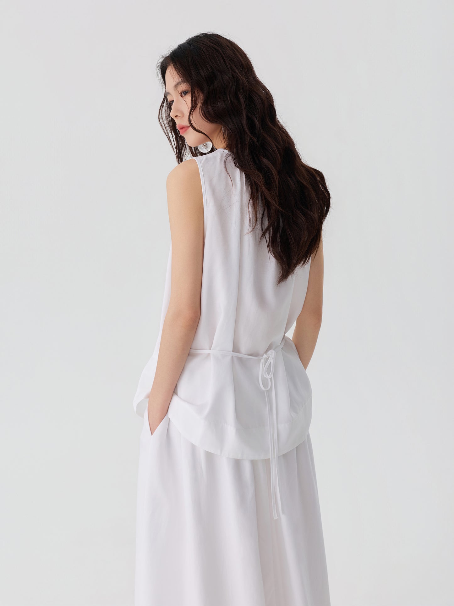 Drift Layer Drawstring Skirt