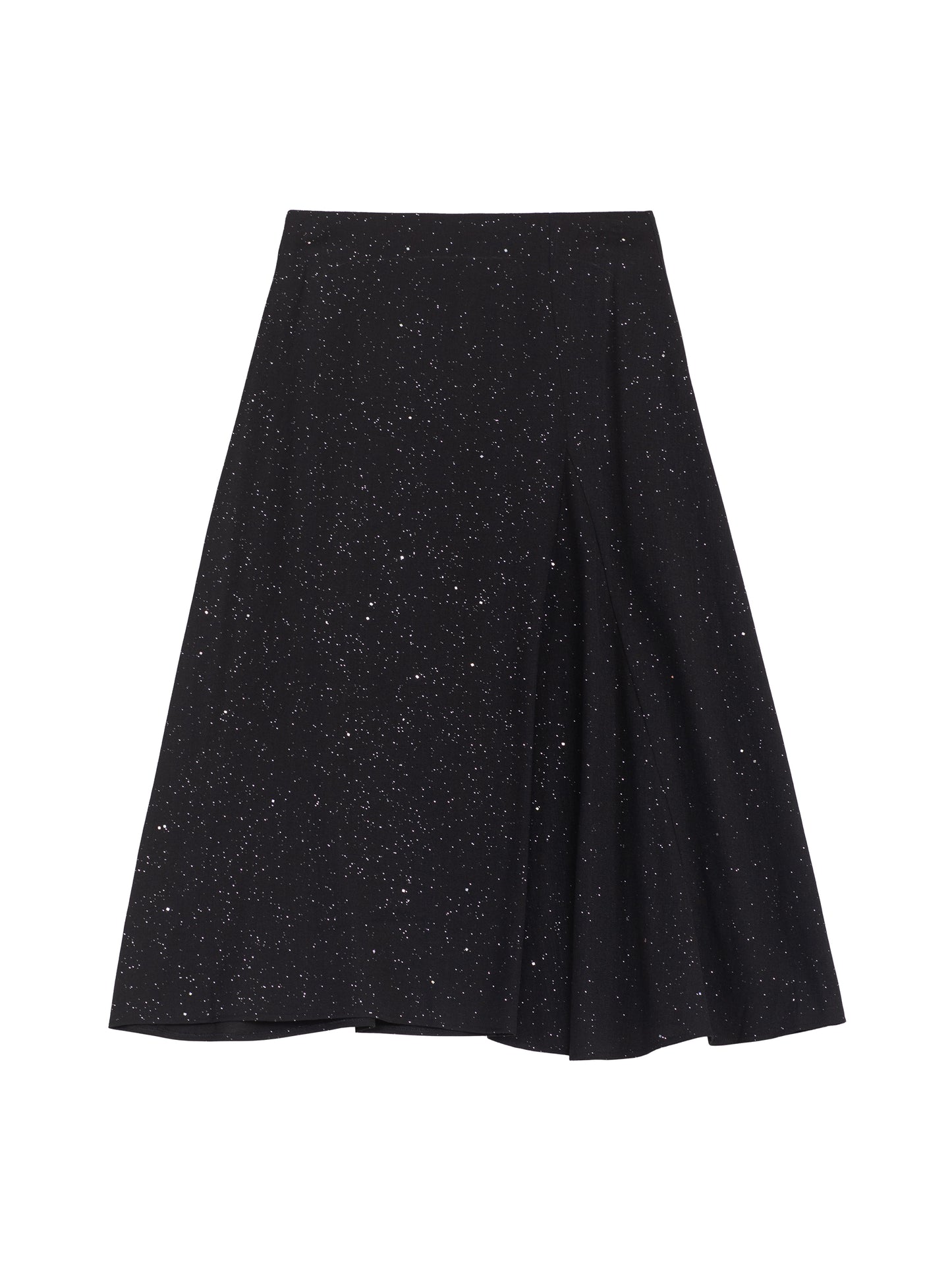 Asymmetric Drape Midi Skirt