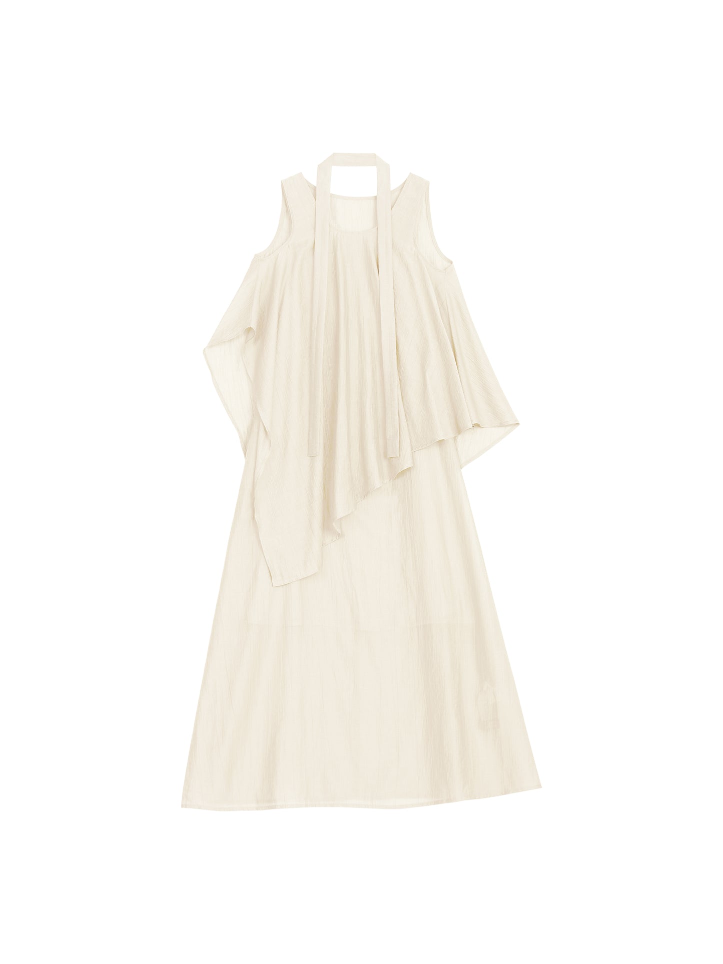 Draped Scarf Dress