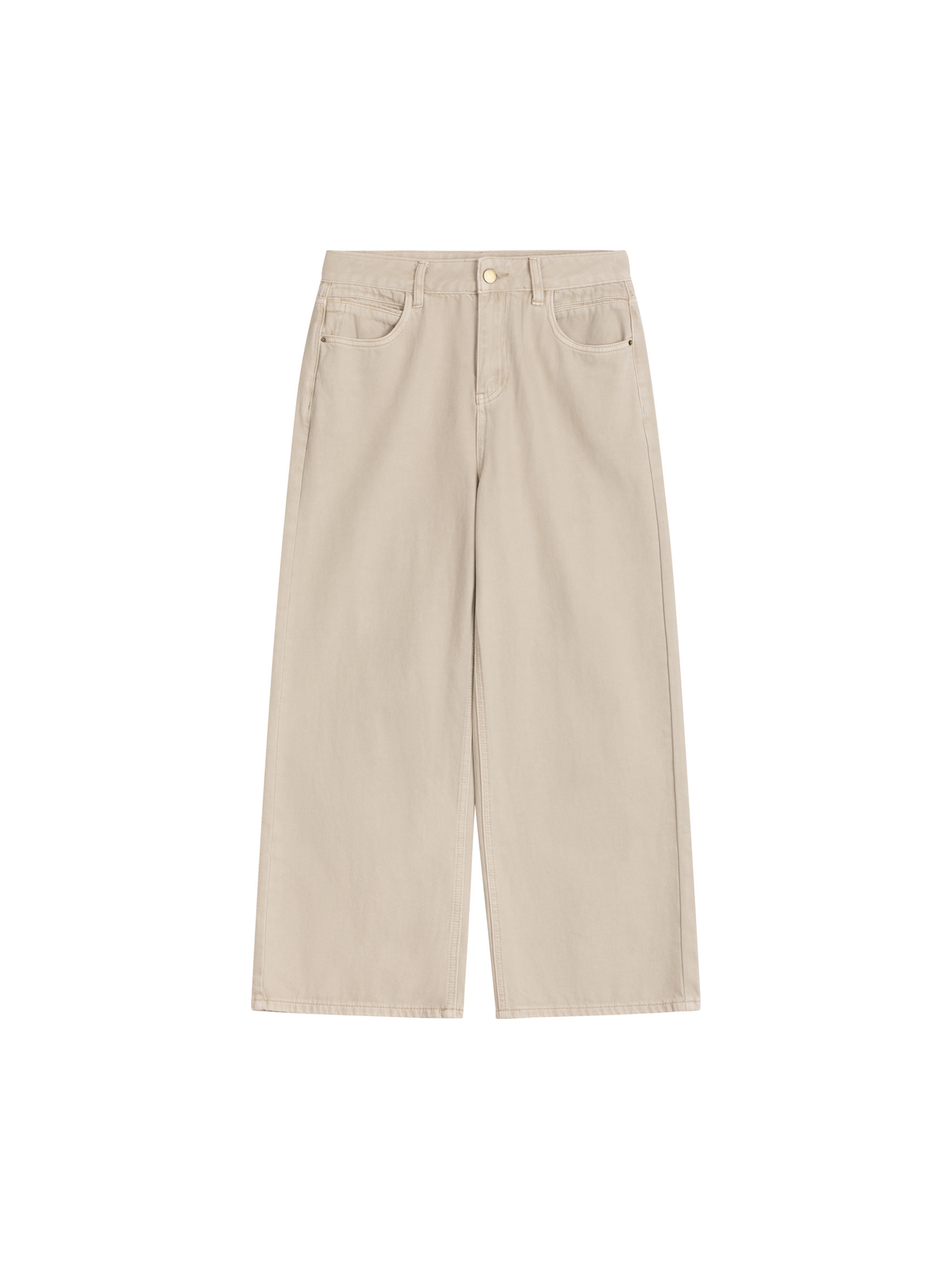 Straight-Leg Denim Trousers