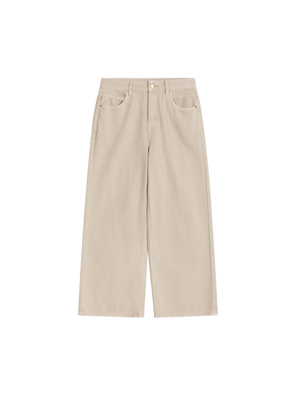 Straight-Leg Denim Trousers