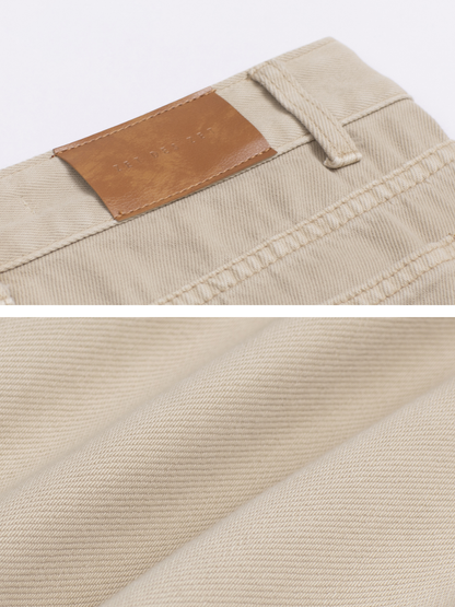 Straight-Leg Denim Trousers