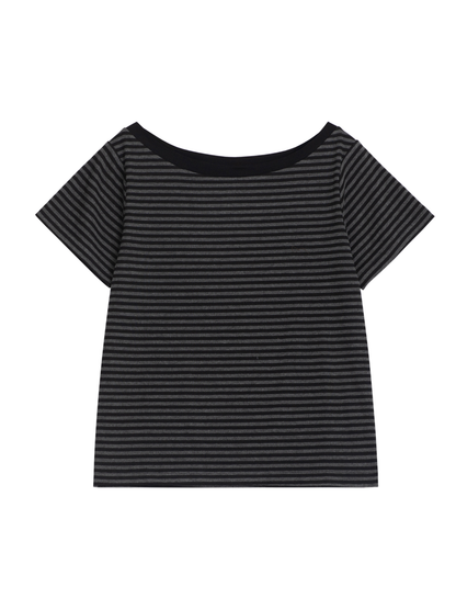 Stripe Boatneck Top