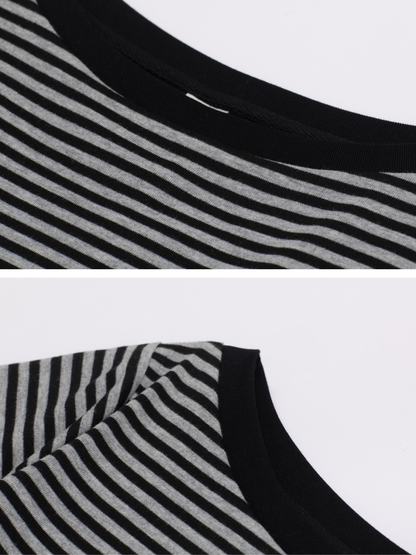 Stripe Boatneck Top