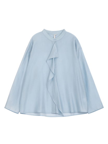 Draped Ruffle Blouse