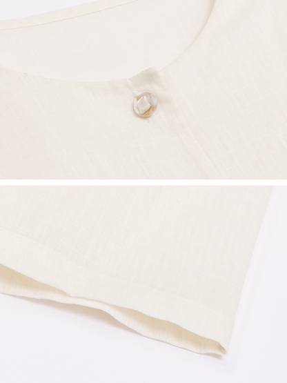 Linen Blend Lace Shirt