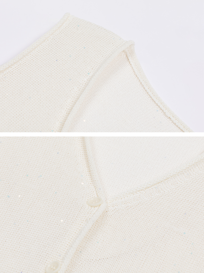 Shimmer Knit Vest