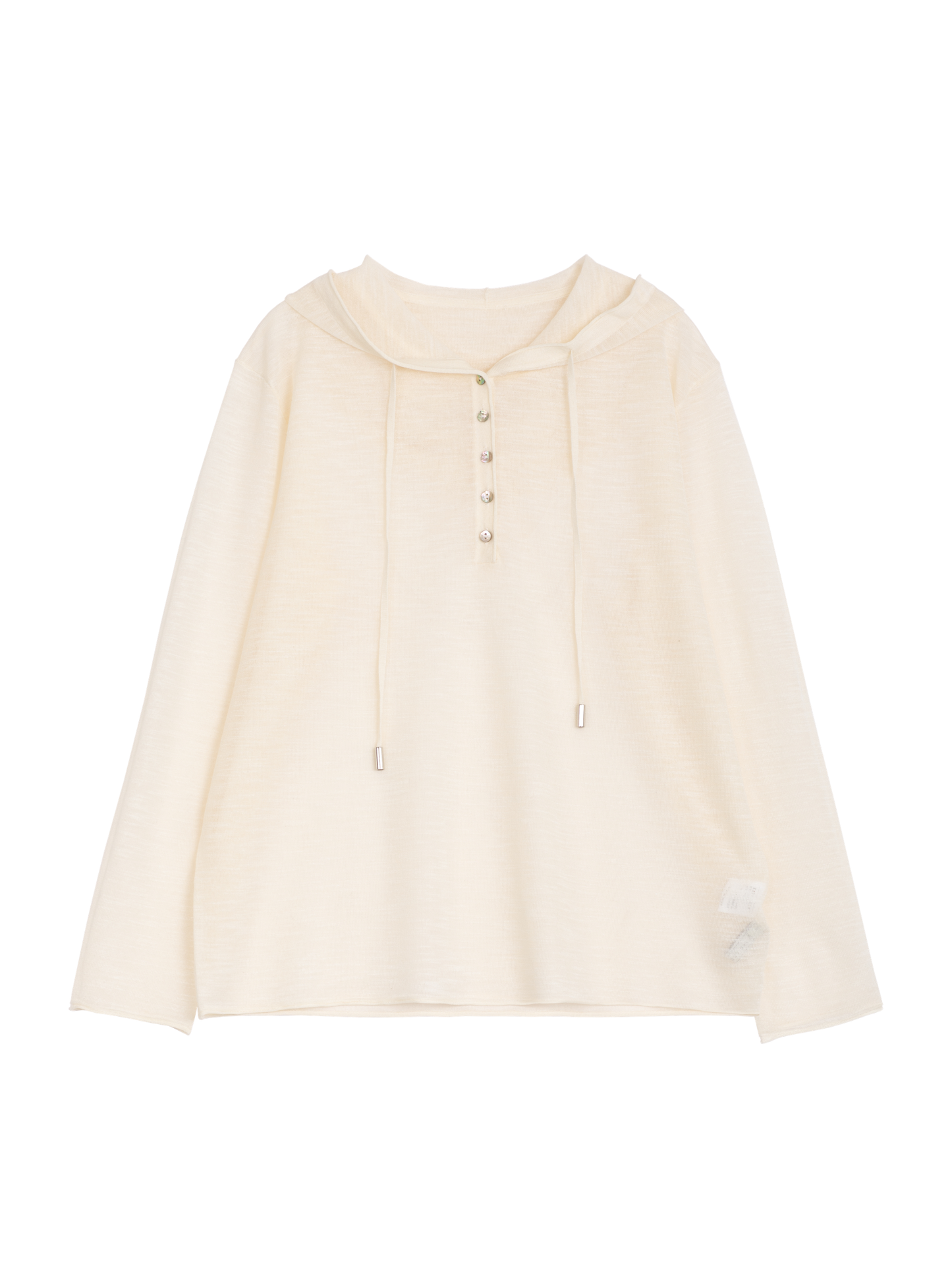 Relaxed Hooded Knit Top