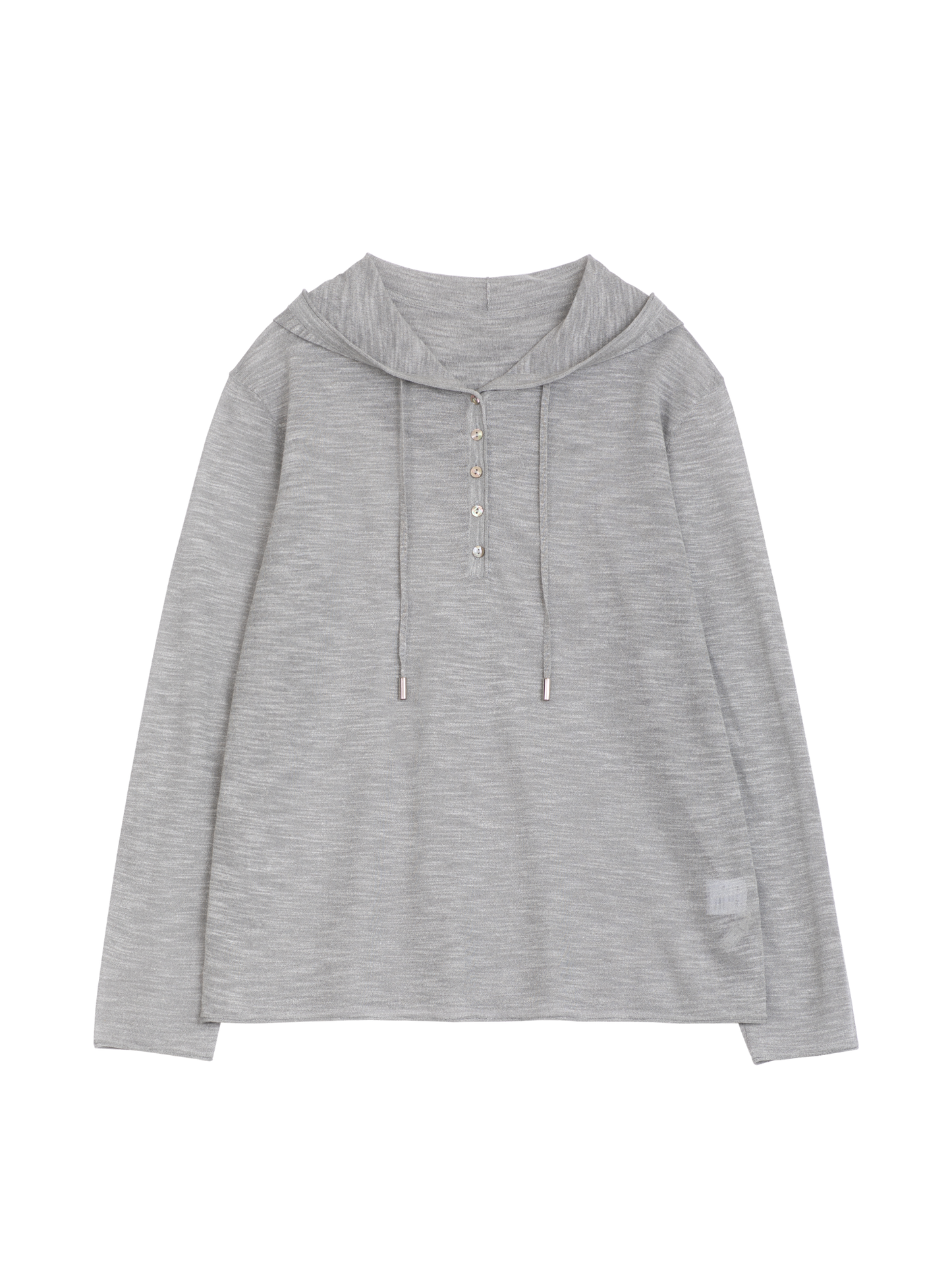 Relaxed Hooded Knit Top
