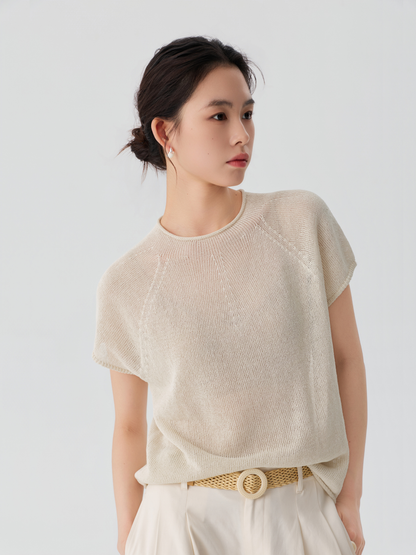 Paper Touch Raglan Knit Tee