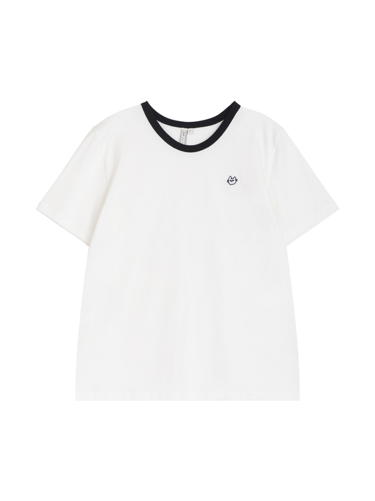 Embroidered Cat Tee