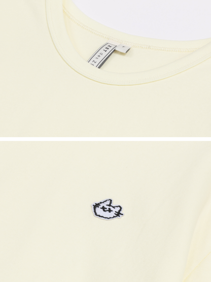 Embroidered Cat Tee
