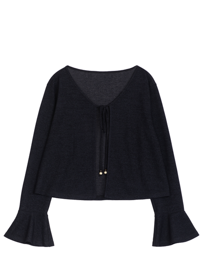 Bell Sleeve Knit Top