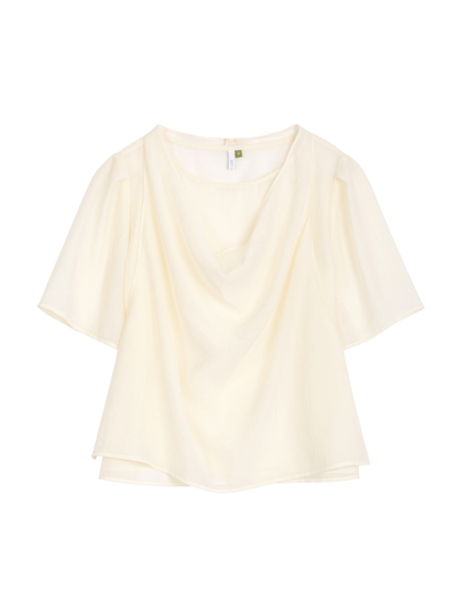 Draped Halter Blouse