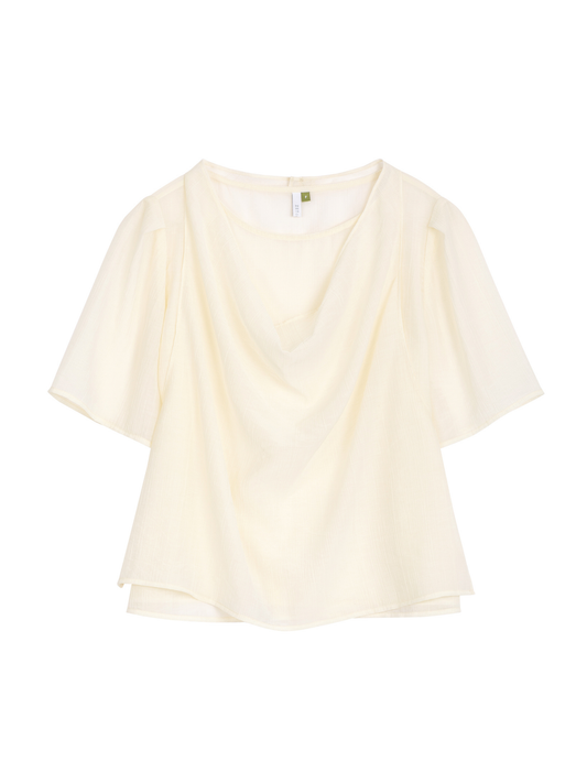 Draped Halter Blouse