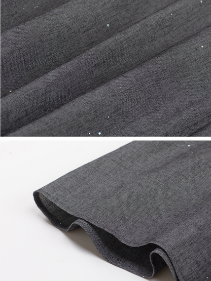 Asymmetric Drape Midi Skirt