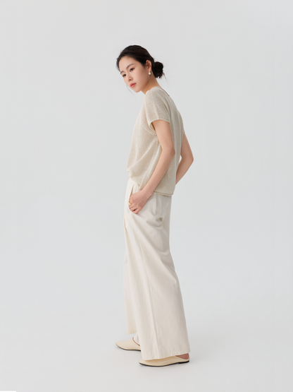 Relaxed Wide-Leg Trousers