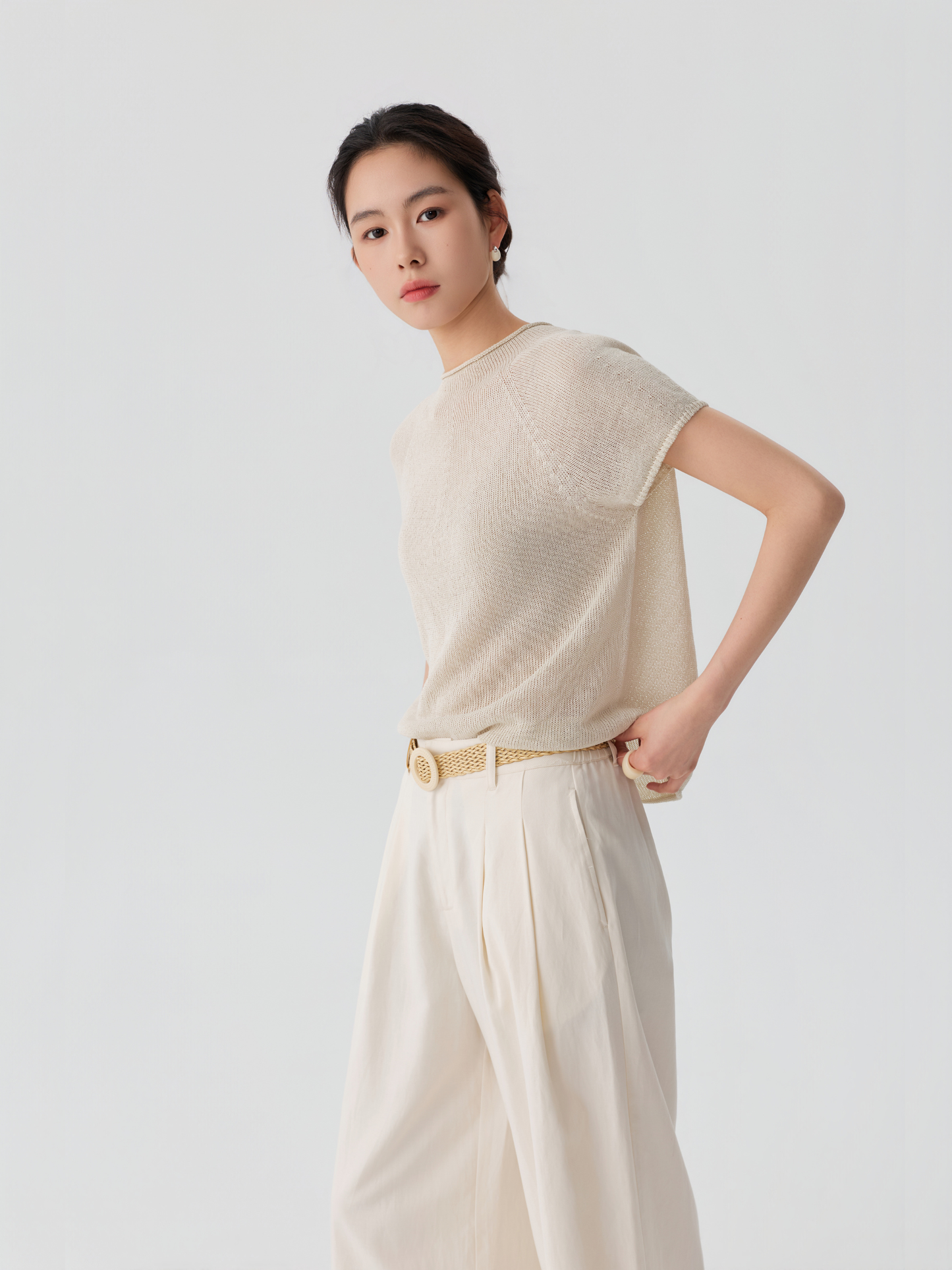 Relaxed Wide-Leg Trousers