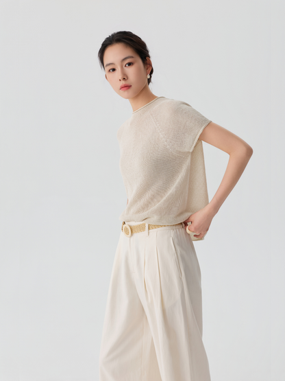 Relaxed Wide-Leg Trousers