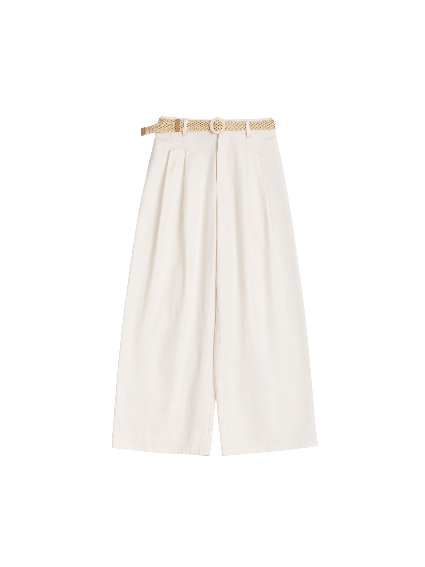 Relaxed Wide-Leg Trousers