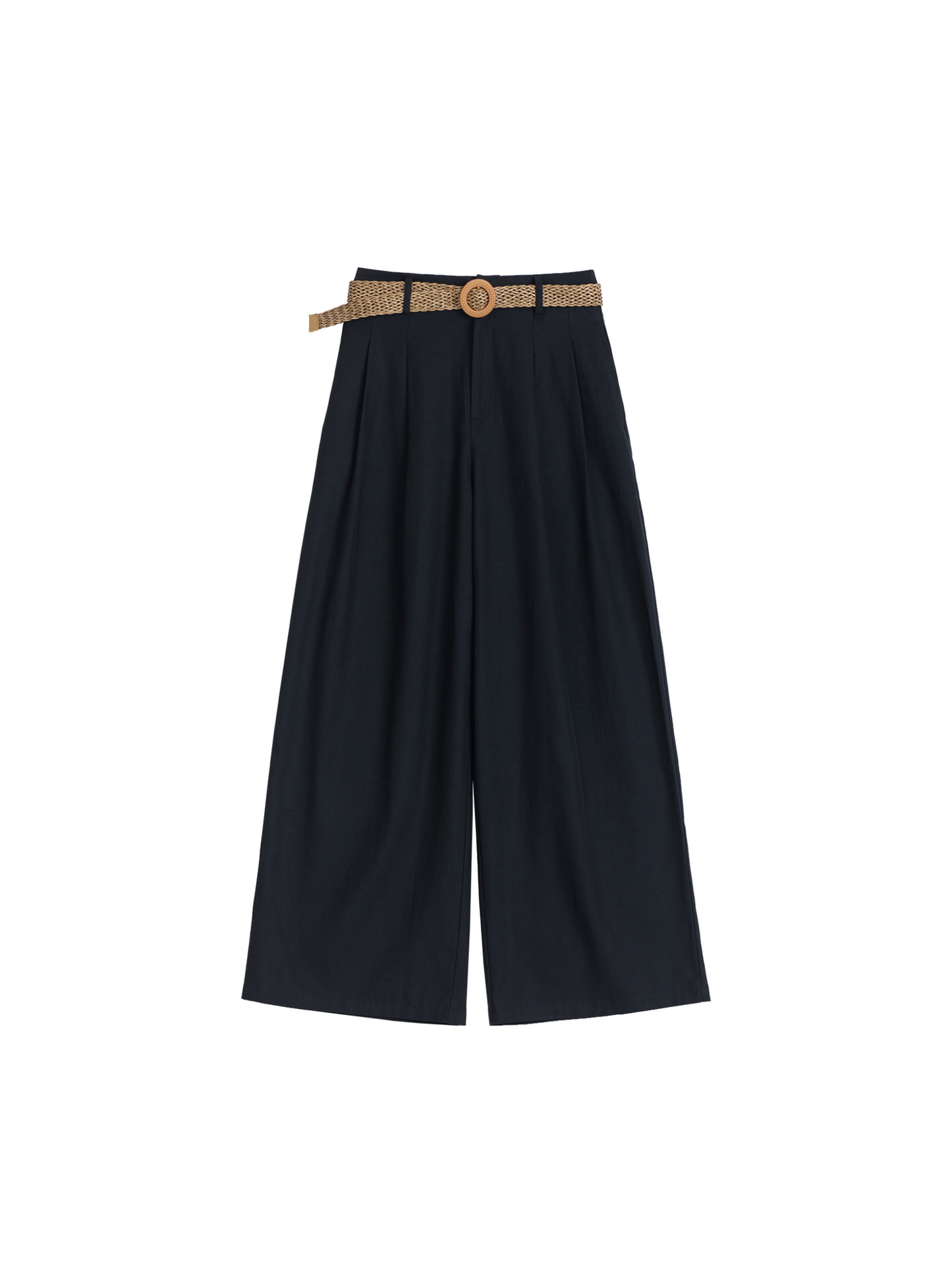 Relaxed Wide-Leg Trousers