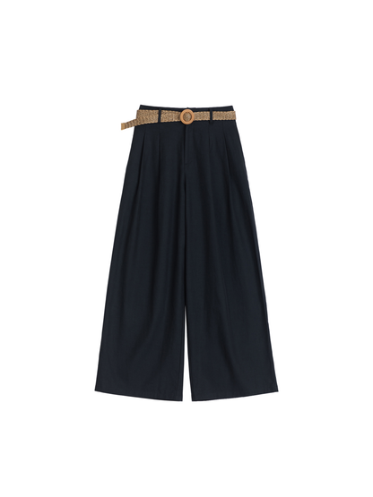 Relaxed Wide-Leg Trousers