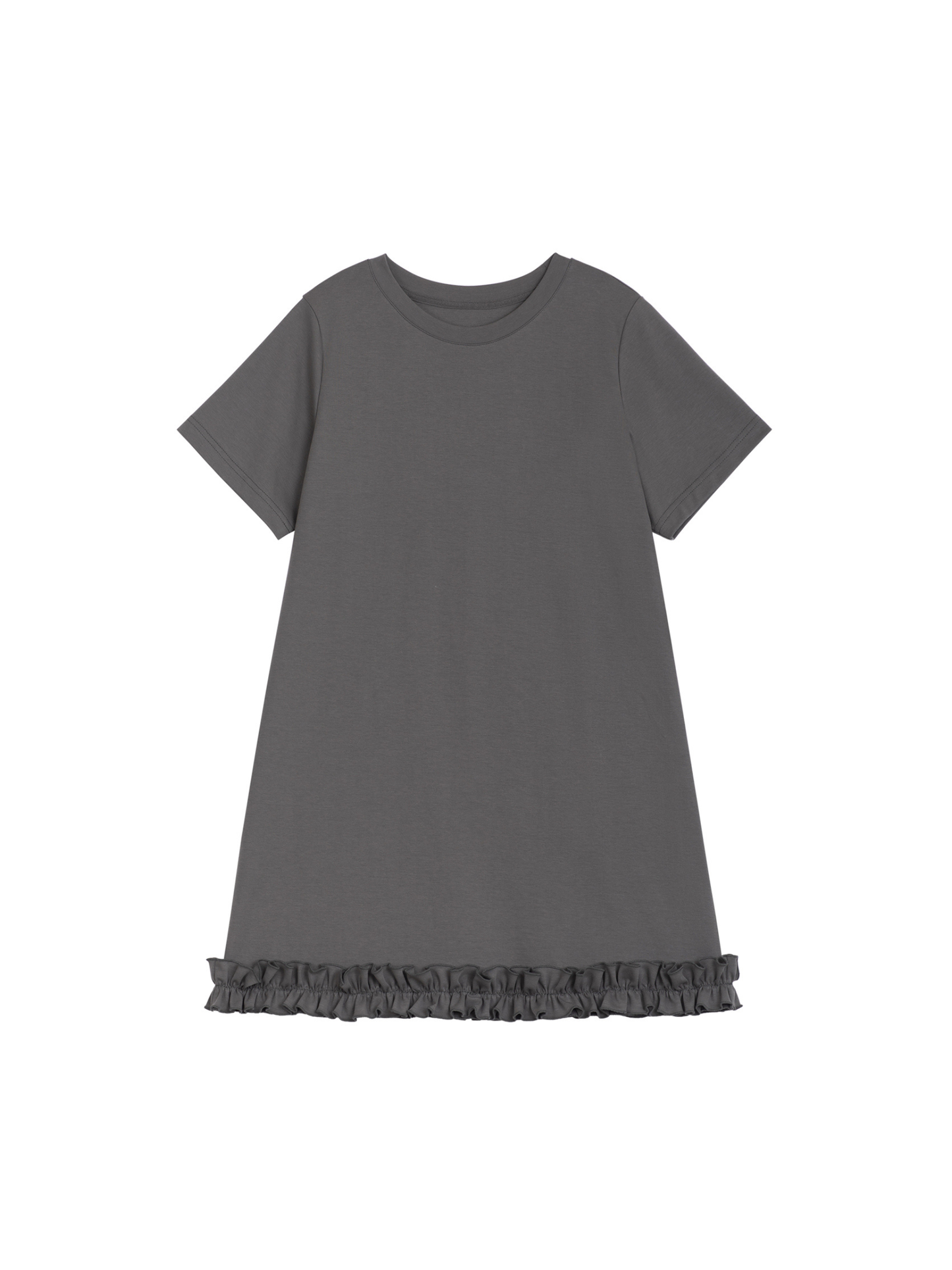 Ruffle Hem T-shirt Dress
