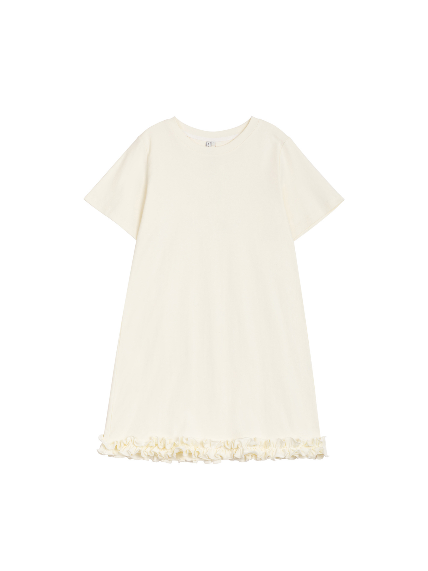 Ruffle Hem T-shirt Dress