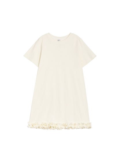Ruffle Hem T-shirt Dress