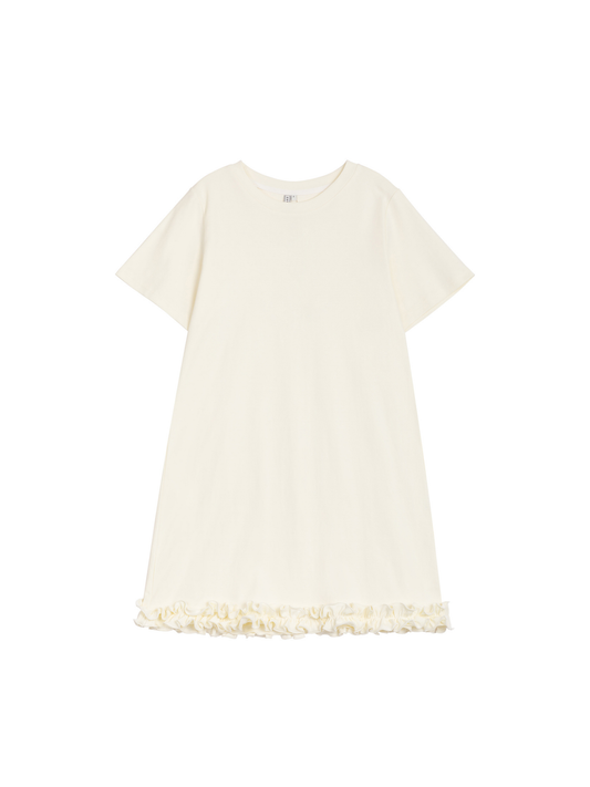Ruffle Hem T-shirt Dress