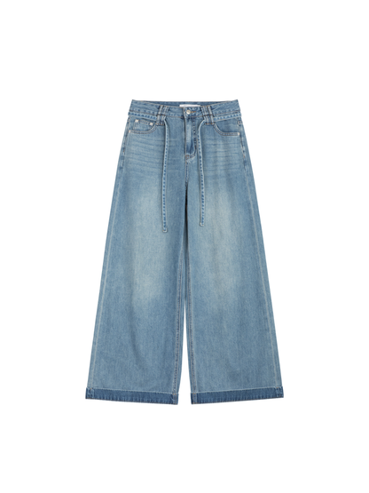 Cuffed Straight-Leg Jeans